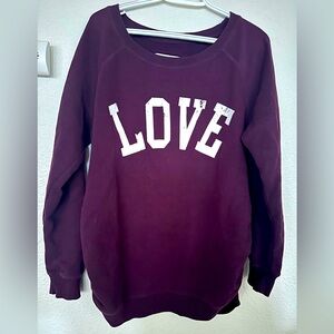 Maternity sweatshirt, burgundy/ maroon XL